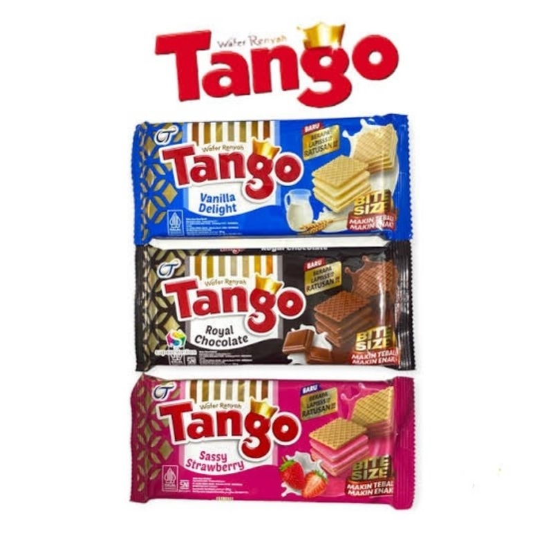 

Tango Wafer 39gr Bites Size 110gr 130gr - Tanggo Wafer Renyah Wafel Snack Camilan Makanan Ringan Anak Dewasa