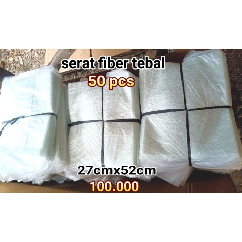 jushi serabut fiber tebal