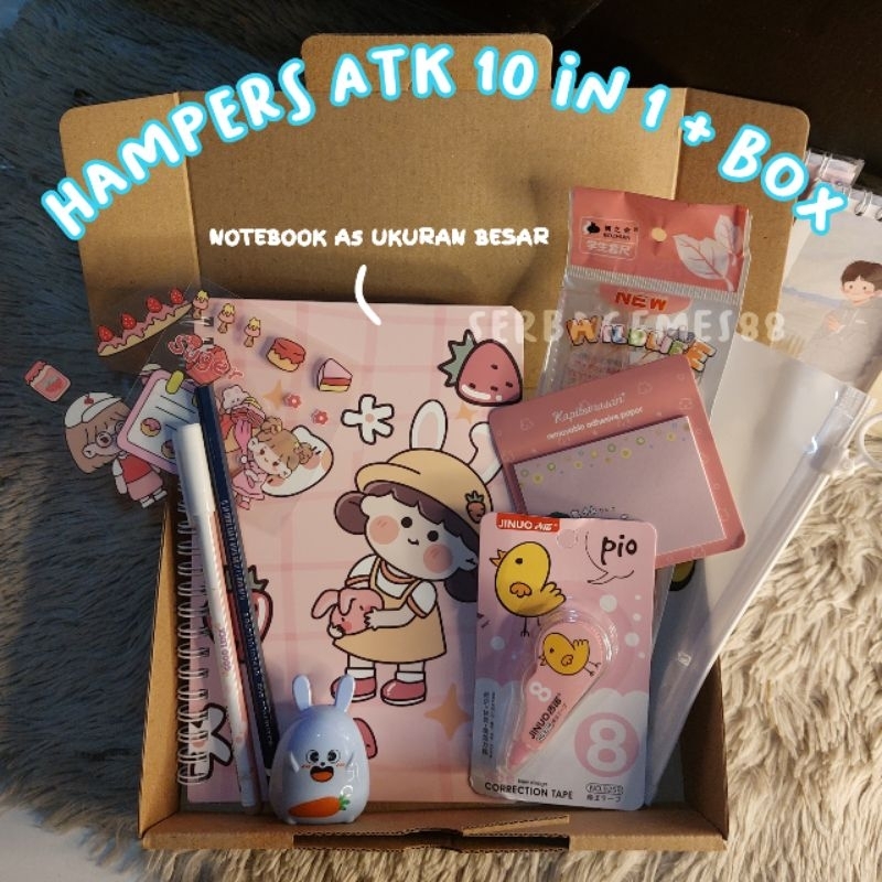 

serbagemes88 - PAKET ALAT TULIS 10 in 1 / HAMPERS KADO GIFT / STATIONERY SET FANCY / ALAT TULIS SET / STATIONERY SET FANCY / PULPEN DAN BUKU / SOUVENIR HADIAH