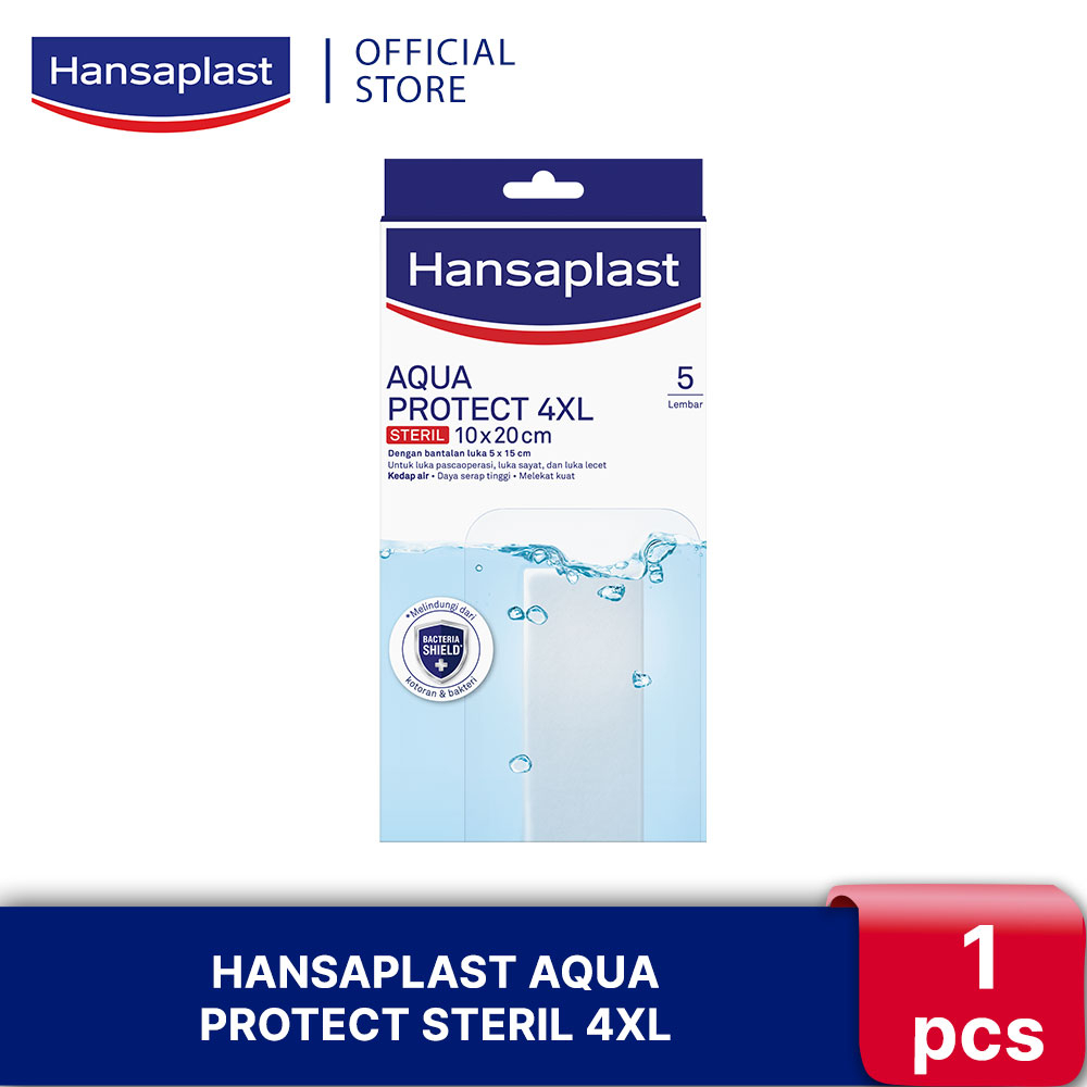 HANSAPLAST AQUA PROTECT 4XL (10X20 CM)@5 | HANSAPLAST AQUA PROTECT STERIL 4XL - PLESTER LUKA BESAR A