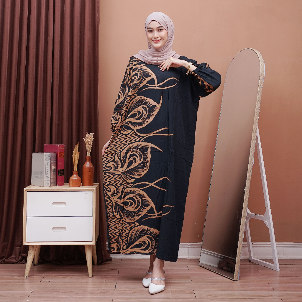 Gamis Rayon Jumbo Ld 140 cm Motif Terbaru