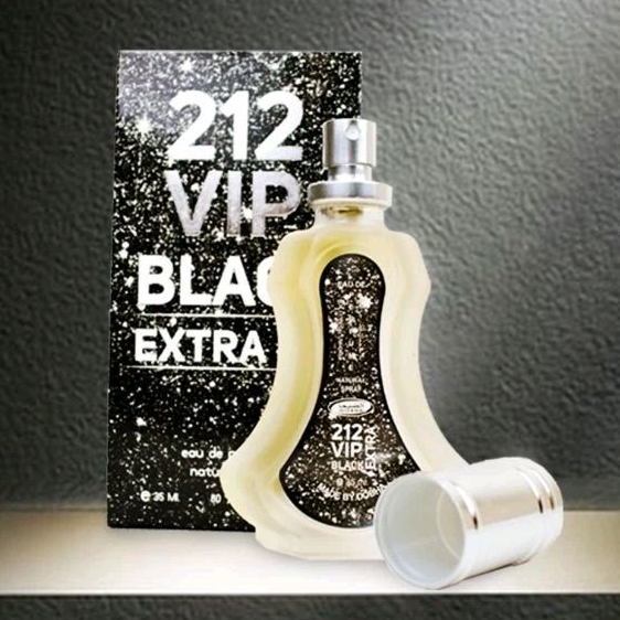 Parfum 212 VIP BLACK Dobha Spray 35ml Original BPOM &amp; Halal MUI