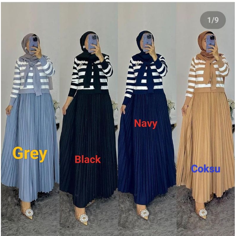GAMIS RAJUT BANGKOK VIRAL ORI ZARA WOMEN SYAL