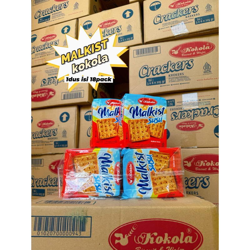 

( Ecer ) MALKIST Kokola crackers 225gr