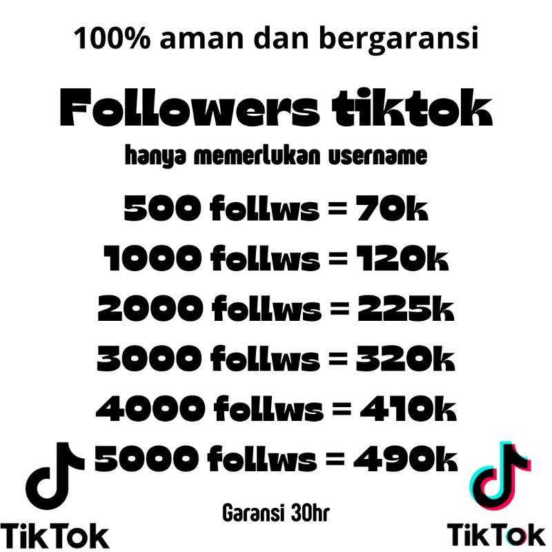 Follower tiktok