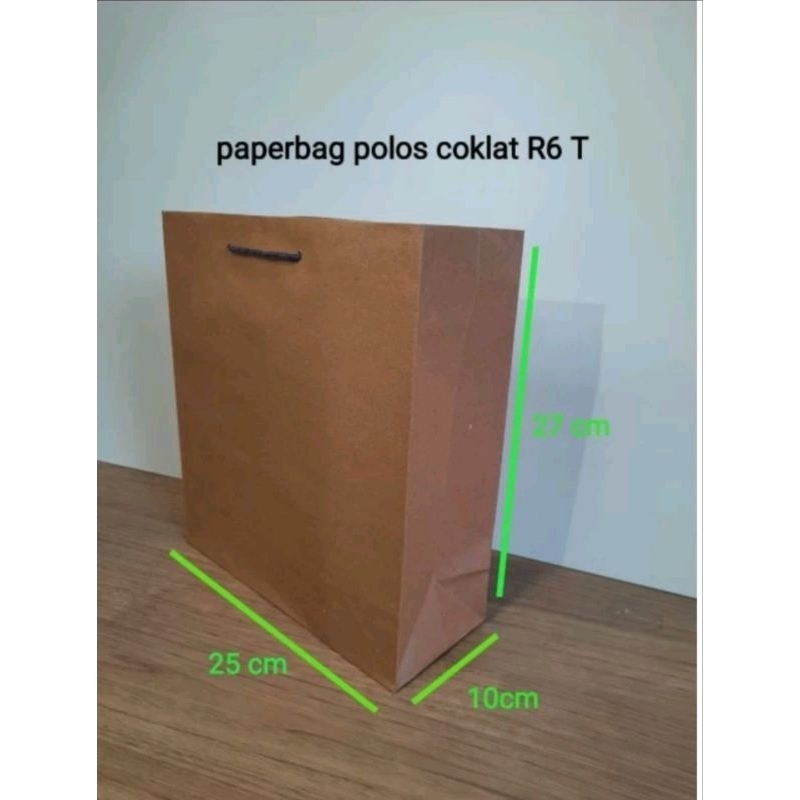 

paper bag polos coklat R6T