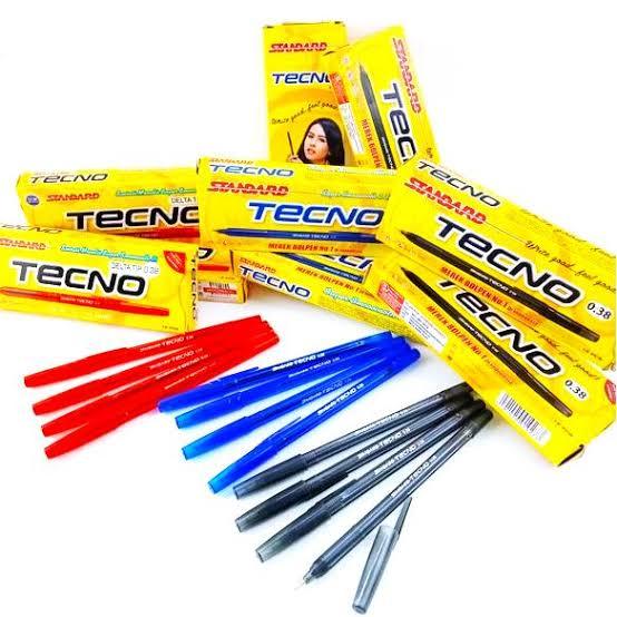 

Pulpen / Bolpen Standard Tecno Hitam 0.38
