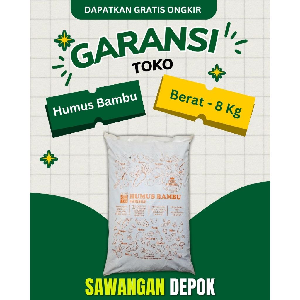 Humus Bambu Media Tanam Hias Campuran Pupuk PGPR Bakteri Perakaran untuk Adenium Aglonema