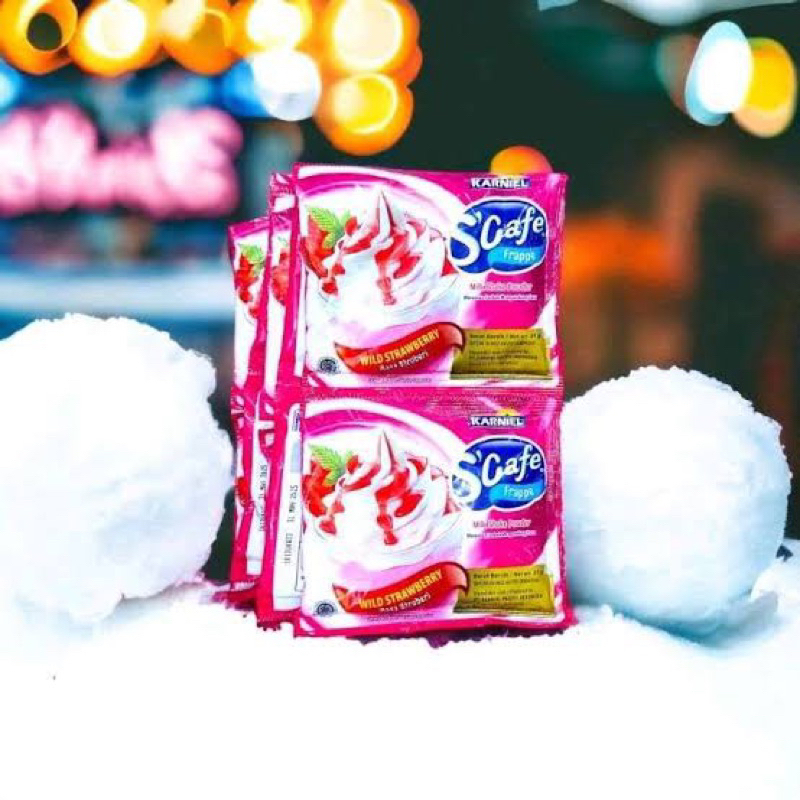 

(1 Renceng 10pcs) S'cafe / Scafe Frappe Minuman Serbuk Milkshake ala Cafe 25g