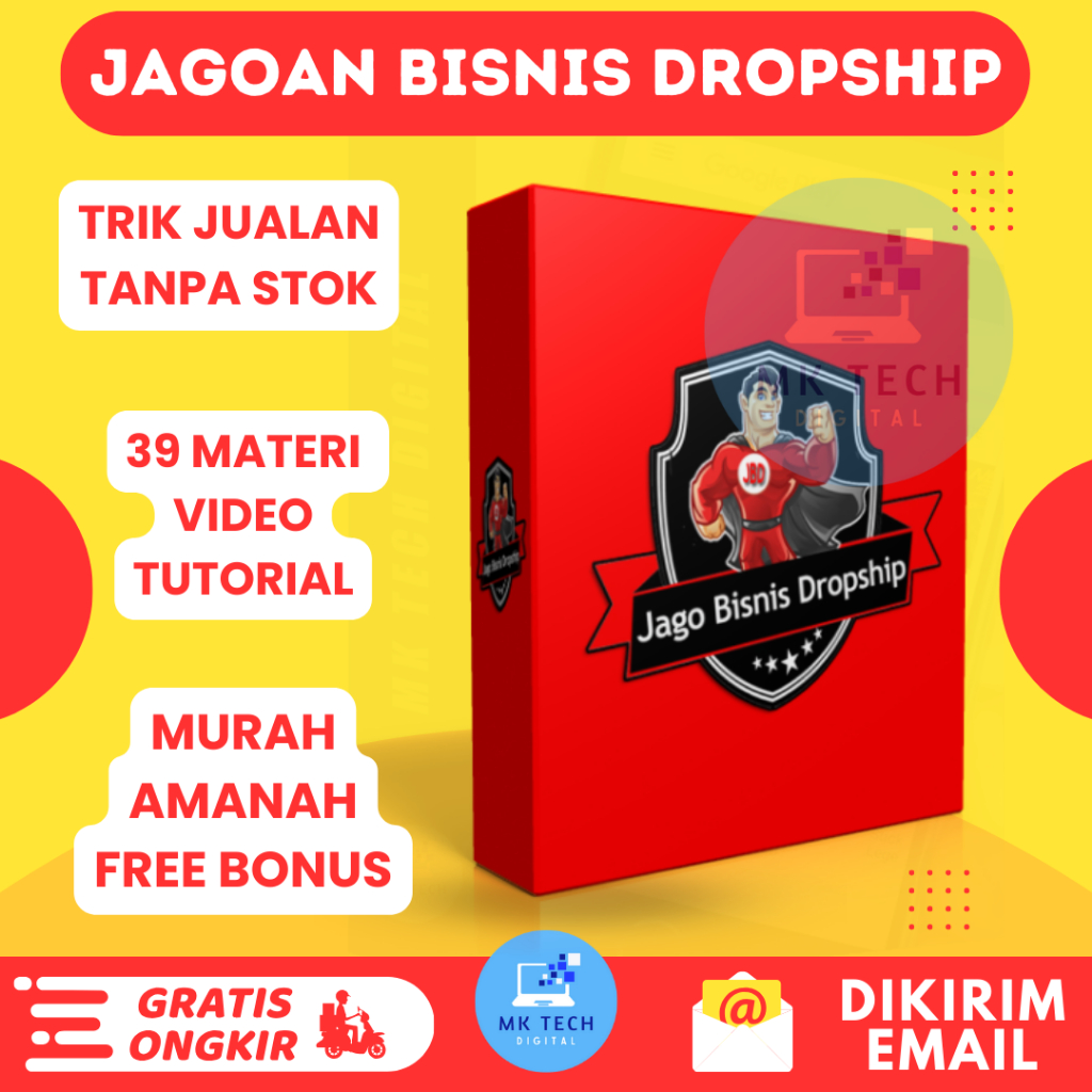 Jagoan Bisnis Dropship - Tutorial Jualan Tanpa Stok Barang - Garansi