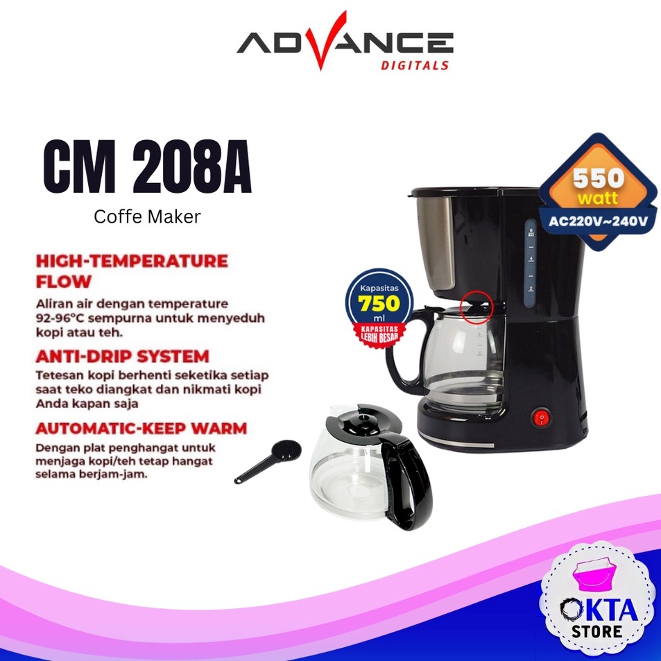 Advance Mesin Kopi Coffee Maker Alat Pembuat Kopi CM28A