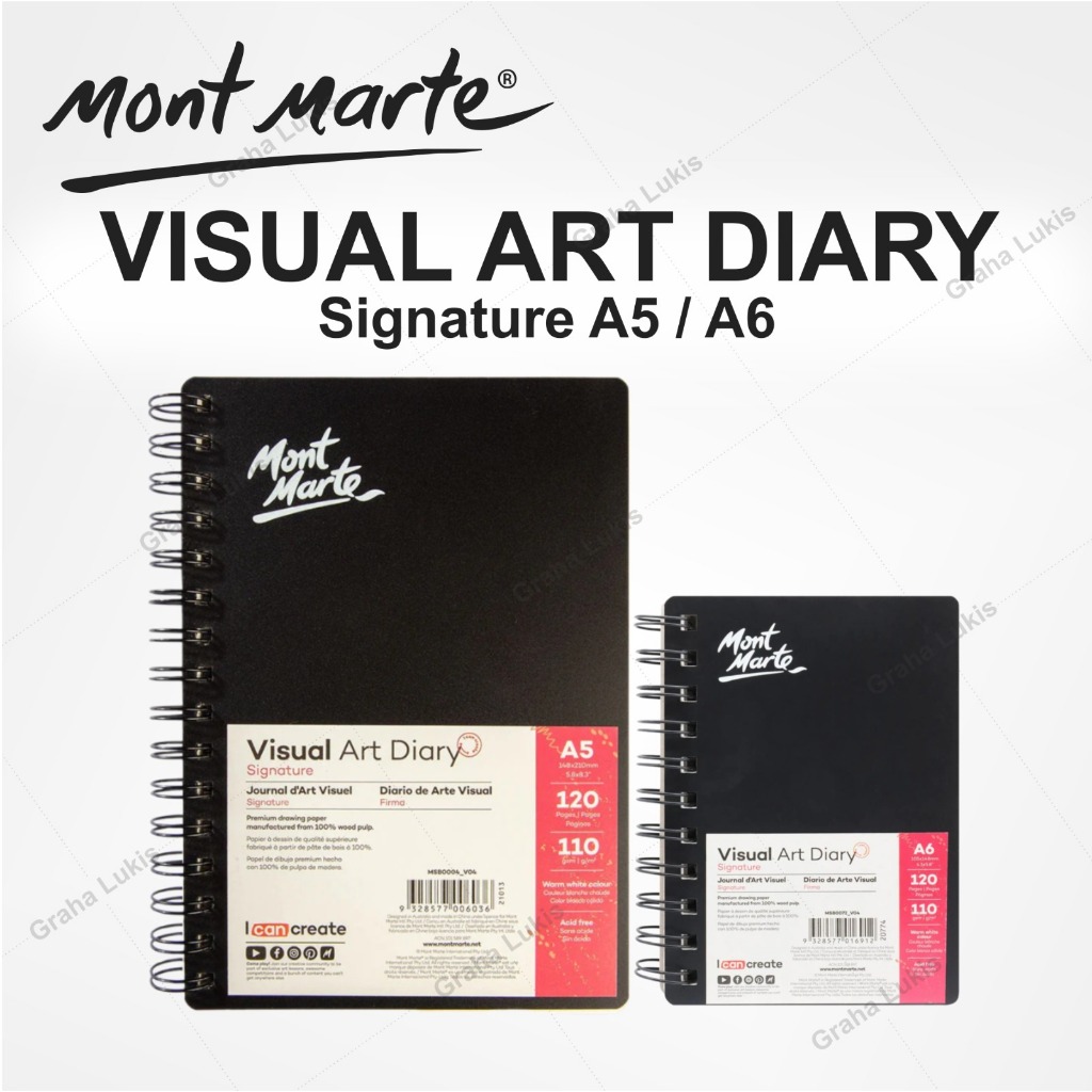 

Mont Marte Sketchbook - Visual Art Diary A5 / A6