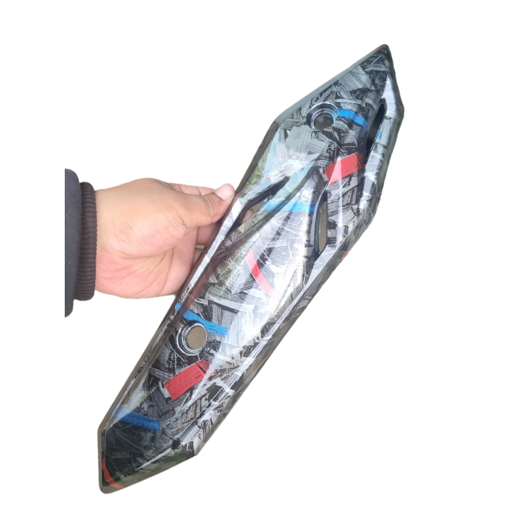 Forged merah biru Tutup tameng knalpot beat 2020 new deluxe