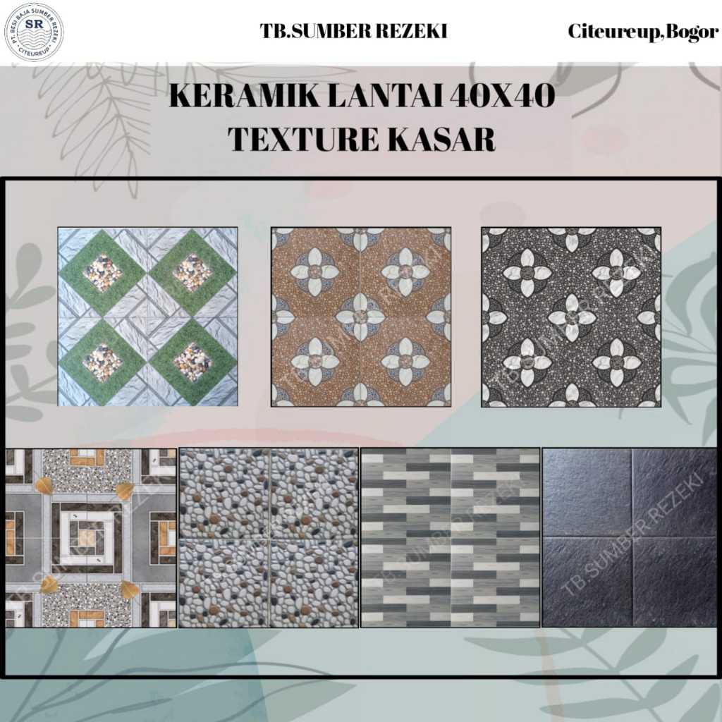 KERAMIK LANTAI 40X40 KASAR/MATT