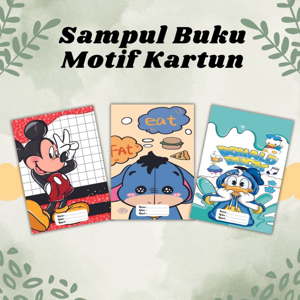 

SAMPUL BUKU TULIS CUSTOM NAMA, KELAS DAN MAPEL SIDU CAMPUS BIGBOSS MOTIF ESTETIK KARTUN (ISI 10 PCS) FREE DOBLE TAPE