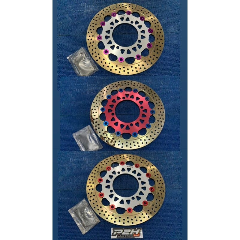disc brake / piringan cakram Floating TURBO set braket untuk kawasaki Ninja PDK Tsukigi