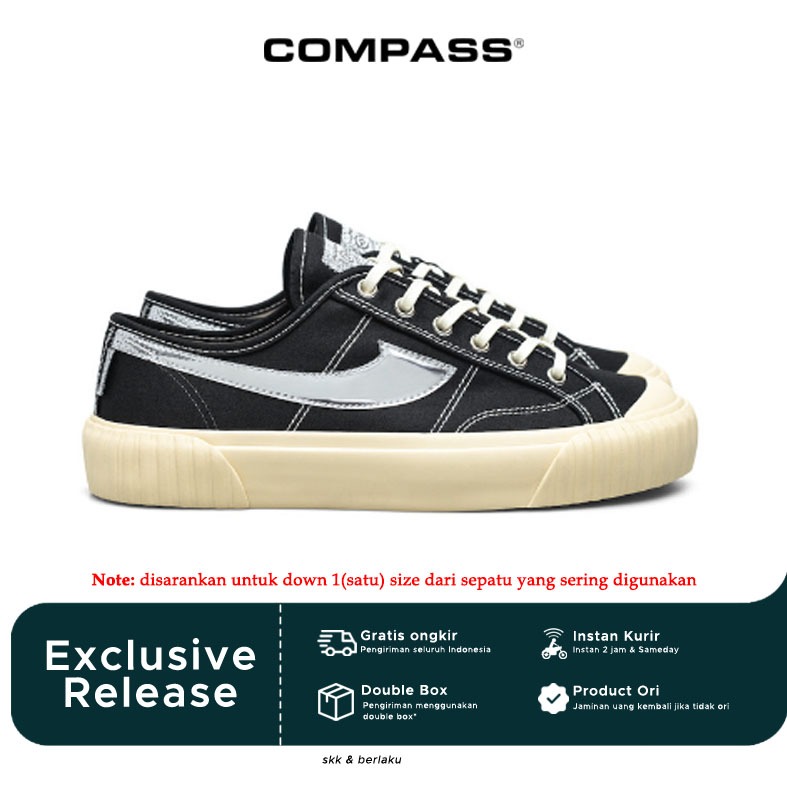 Compass Vintage 25th Low Black Silver