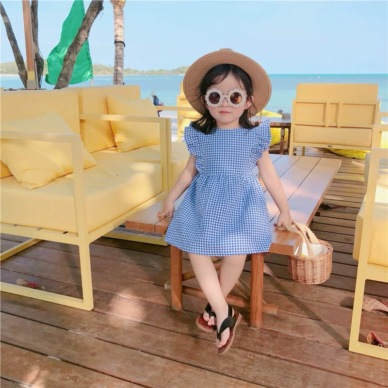 GINGHAM DRESS | DRESS ANAK PEREMPUAN| DRESS LUCU | DRESS ANAK UNTUK JALAN-JALAN