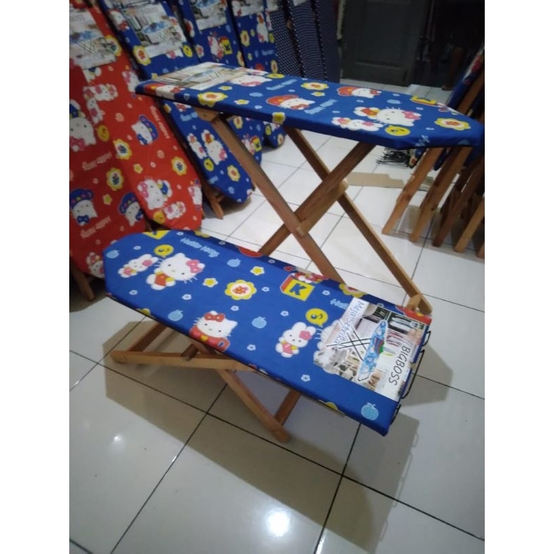 Meja Setrika Kayu/Meja Setrika Berdiri/Meja Setrika Duduk