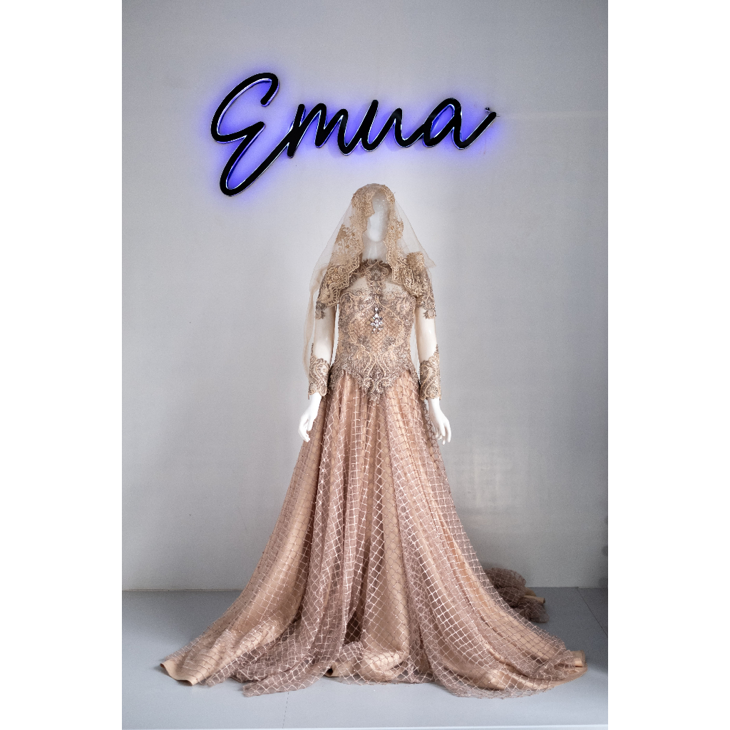 GAUN PENGANTIN GOLD SECOND