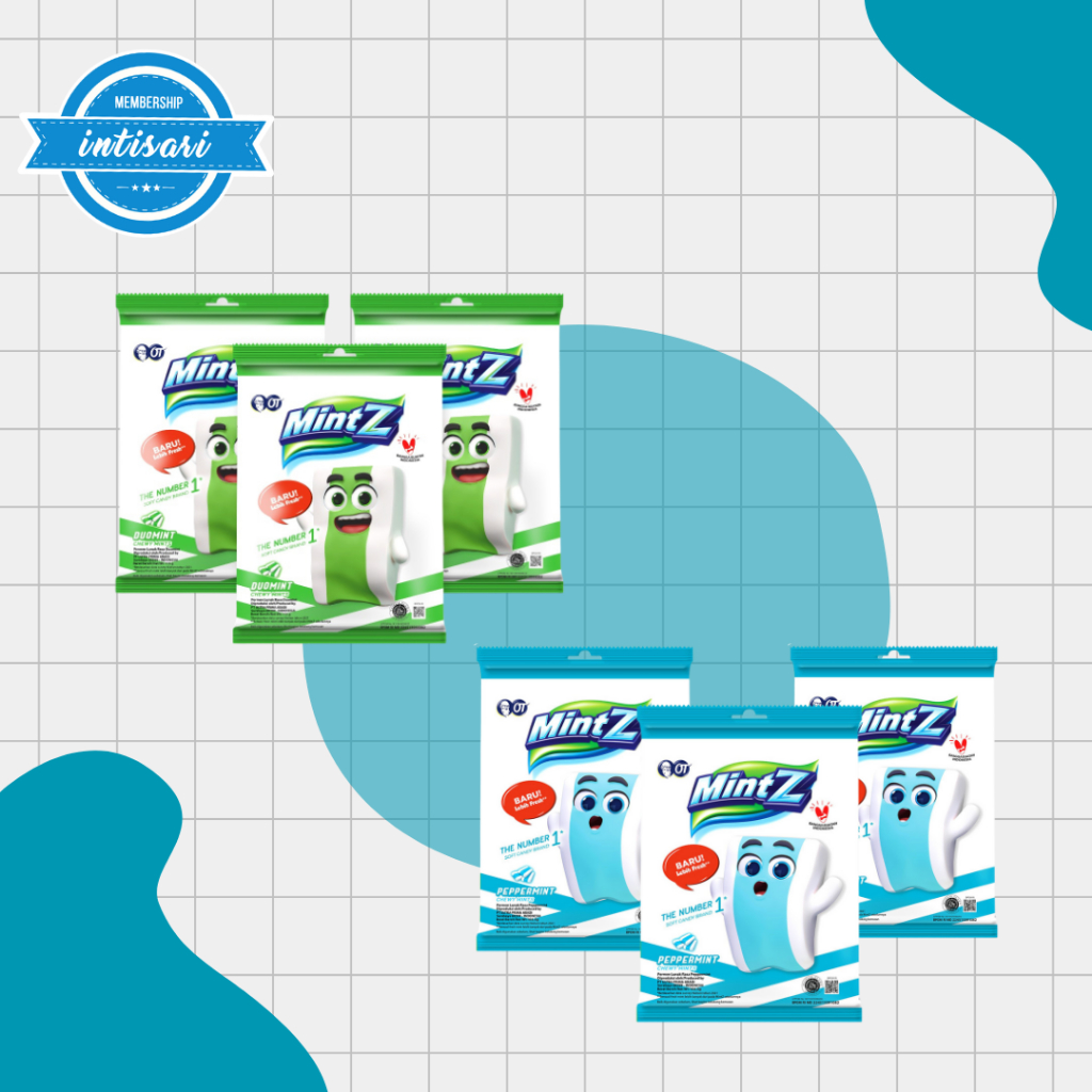 

Permen MintZ PER-PACK ( Chewy Mints Peppermint, Chewy Duomint, Mintz K-Series )