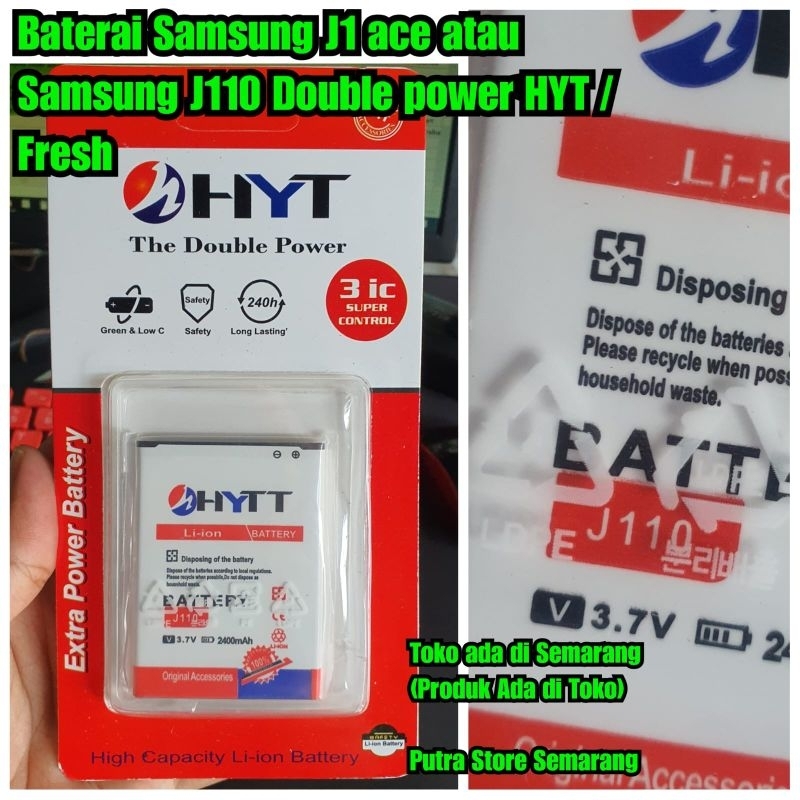 baterai samsung j1 ace atau samsung j110 double power original batre samsung j1 ace DP