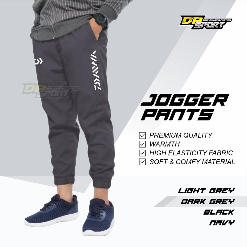 Jogger Panjang Olahraga Color Daiwa Mancing Celana Panjang Sport Pria Wanita Dewasa