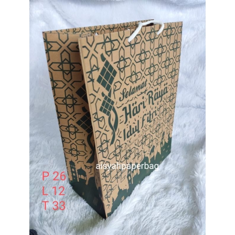 

paperbag motif/ paperbag hari raya/ ukuran 26*12*33