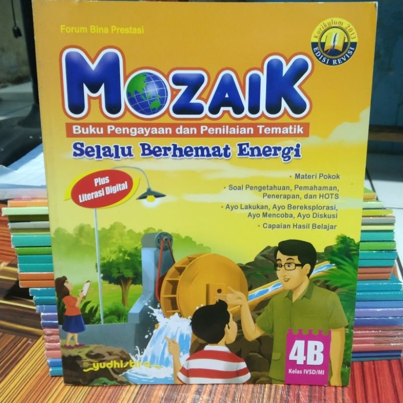 Buku Mozaik Tematik SD Kelas  4B Kurikulum 2013 Revisi Yudistira