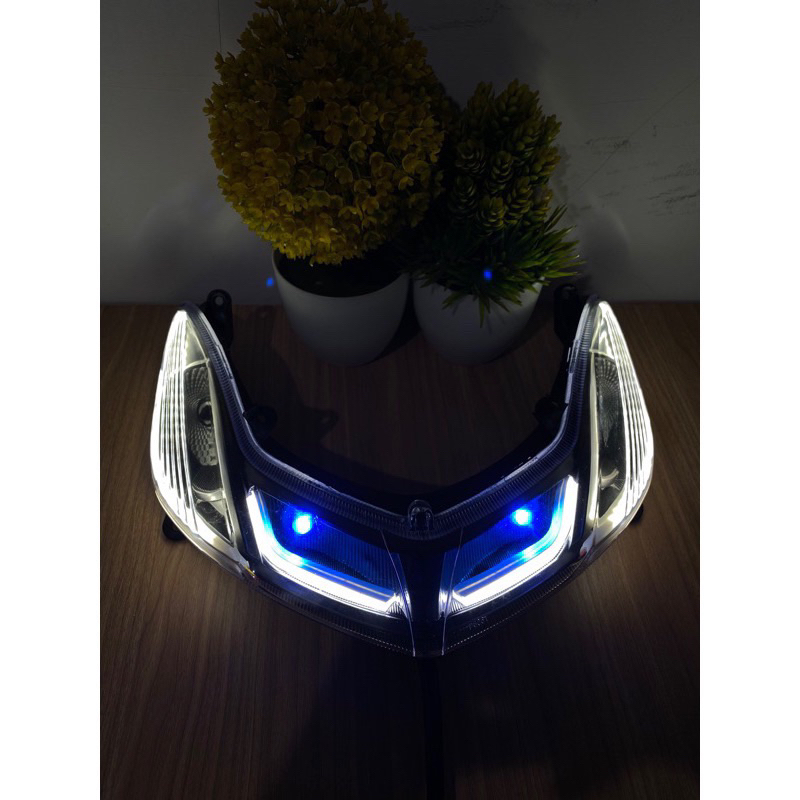 Reflektor Lampu Sen custom Sein custom Mio Smile Smoke hitam Plus Soket Lampu Sen Depan Mio Smile cu