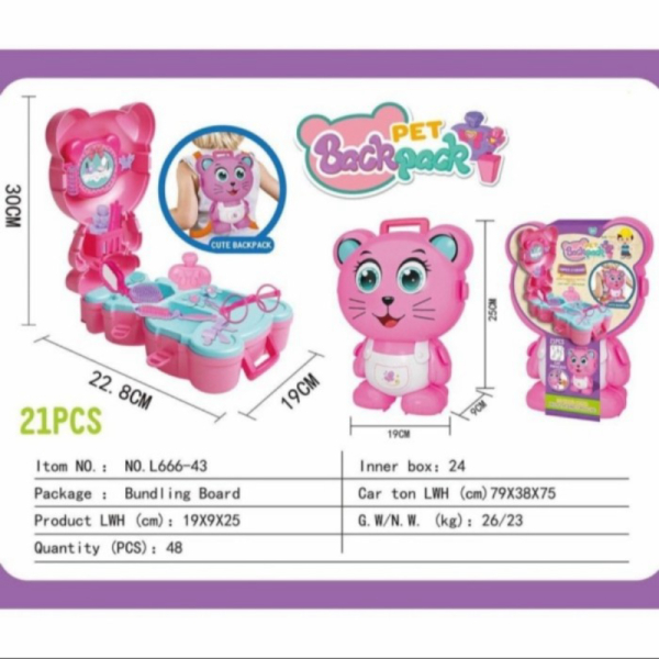 

Jual Mainan Anak Pet Backpack Cat Princess Make up - Koper Tata Rias Cute - TANPA BUBBLE Diskon