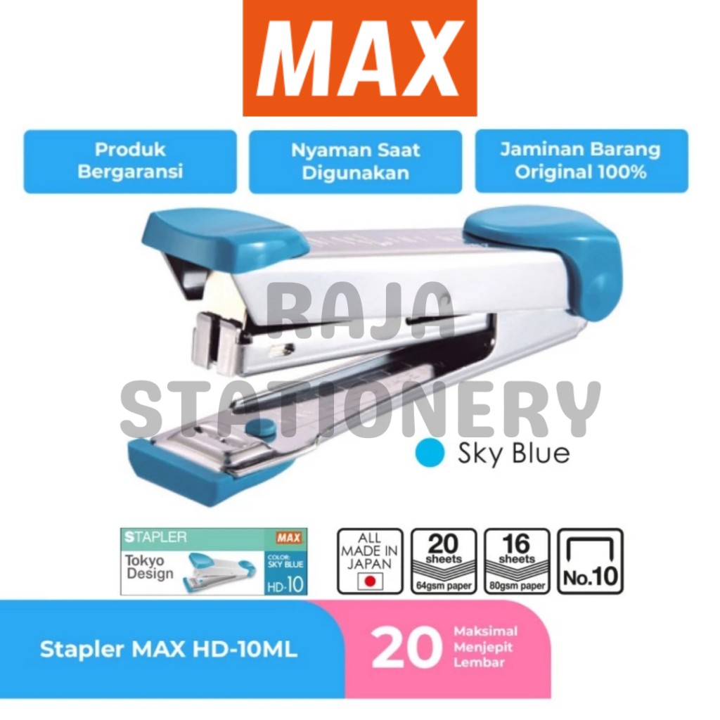 

MAX STAPLER HD-10 TOKYO DESIGN / STEPLER MAX HD-10 CEKREKAN HEKTER ORIGINAL BERKUALITAS