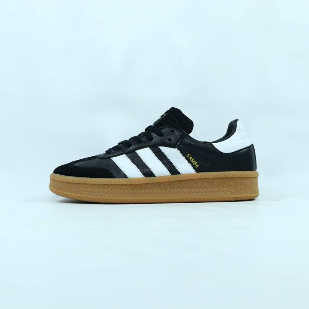 SEPATU ADIDAS SAMBA XLG BLACK WHITE GUM IE1379 FULL TAG BARCODE