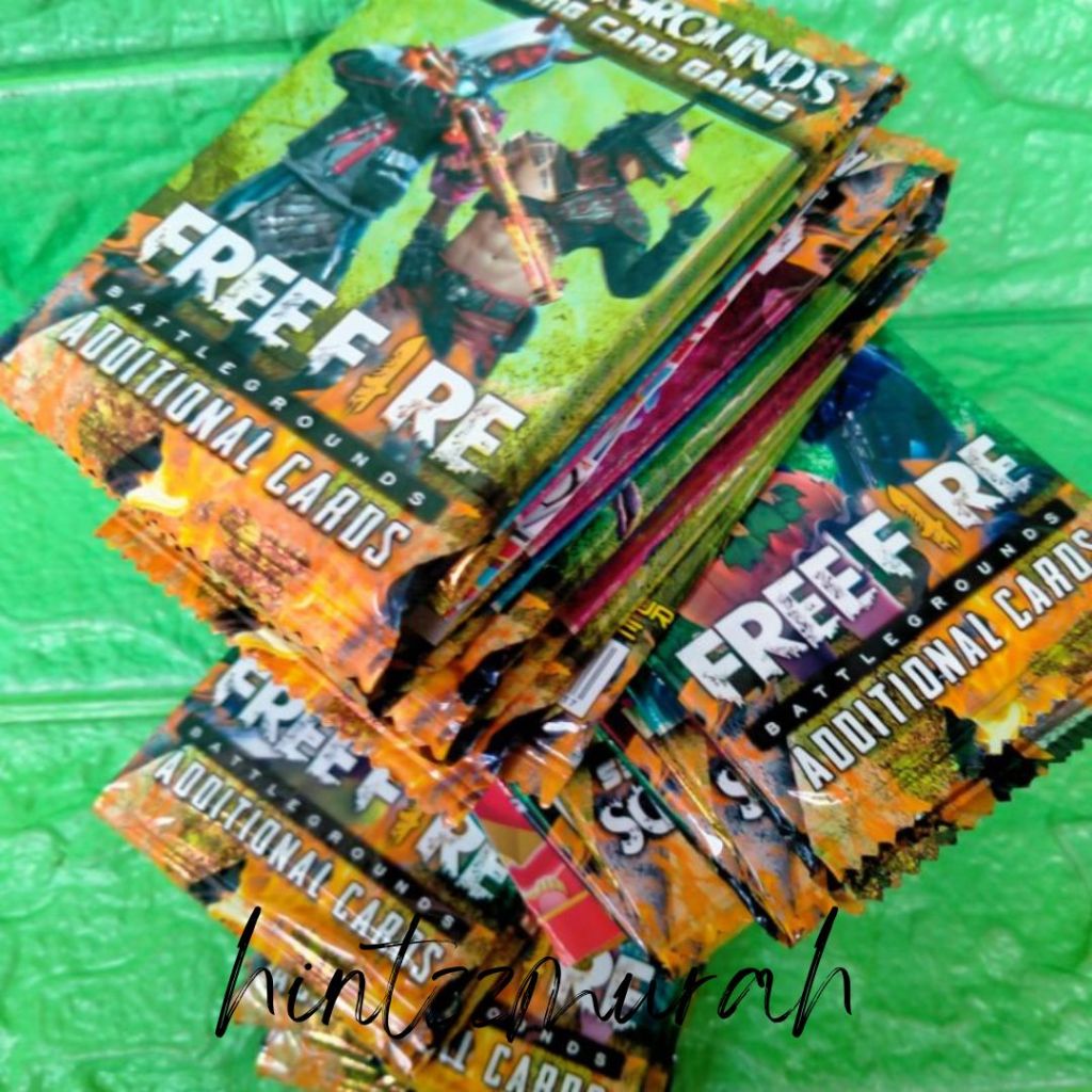 Mainan Kartu Trading Card Free Fire 1 Pack Isi 10 Kartu / Kartu Uno Foil / Mainan Kartu Karakter Fre
