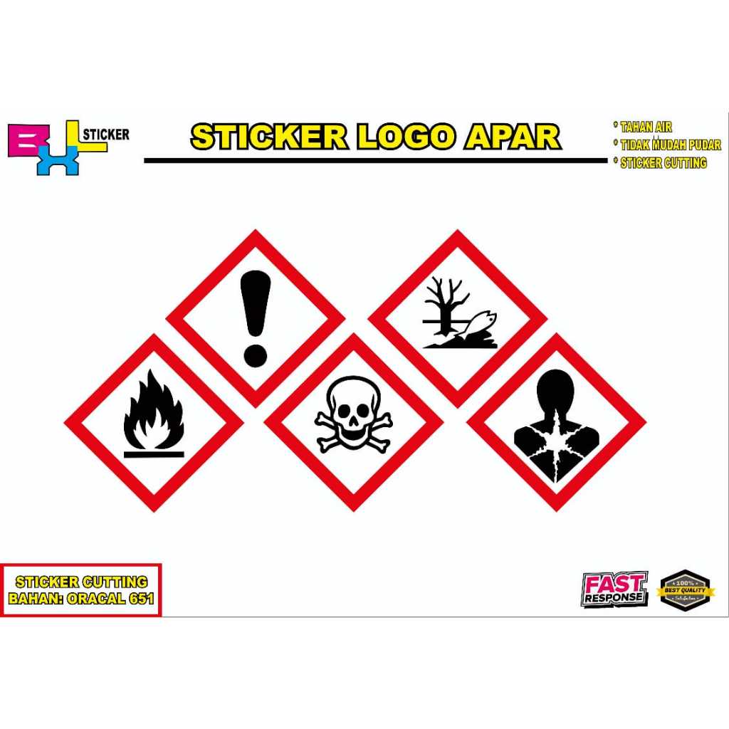 

Cutting Sticker Label Tanda Simbol Limbah B3 Dijamin TIdak Mudah Lutur