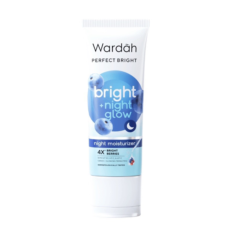 BARU Wardah Perfect Bright Night Glow Moisturizer 20ml | Cream malam/Night cream/Pelembab/Pelembap