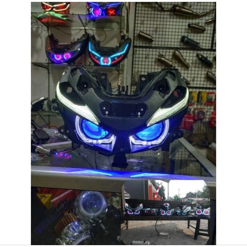 projie biled fulset tinggal pasang reflektor honda vario 125/150 led old