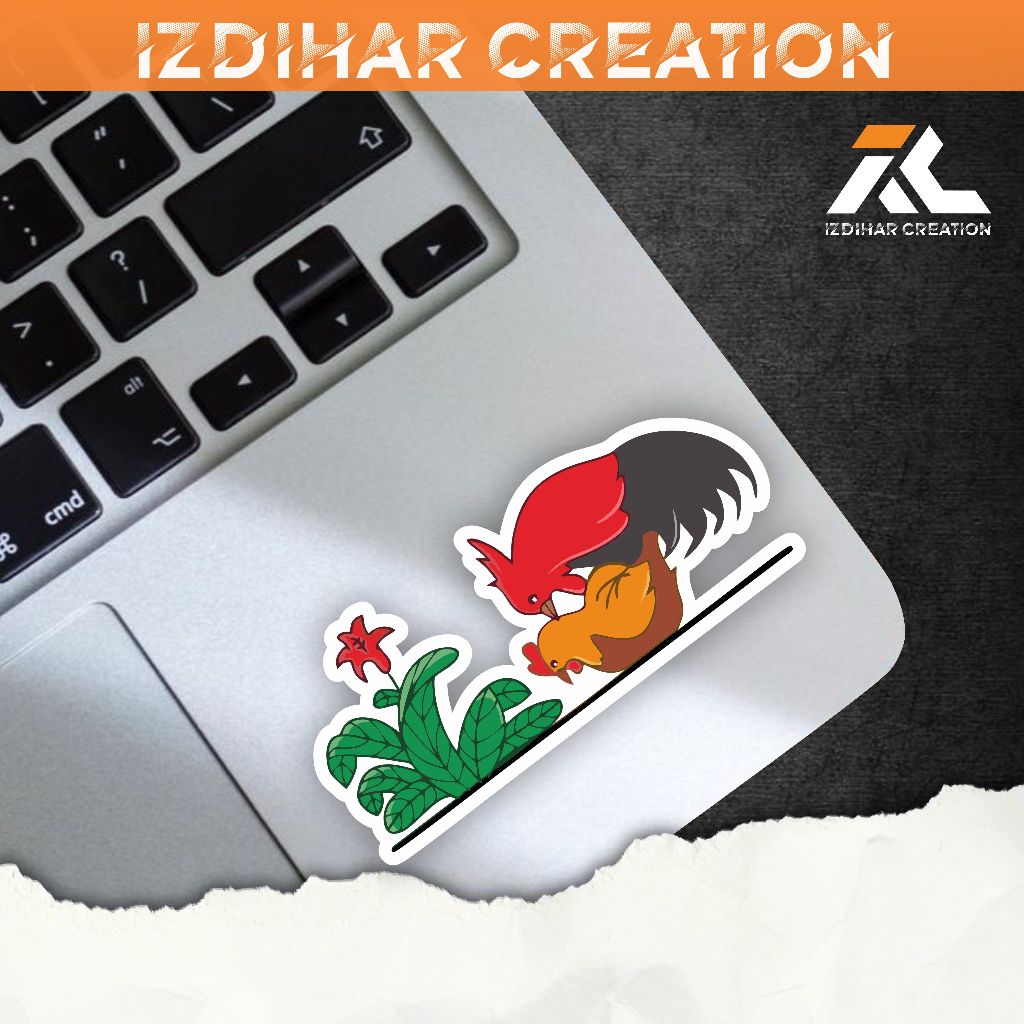 

Stiker Sticker lucu Ayam Jago Plesetan Gokil, Stiker Mangkuk Mie Ayam