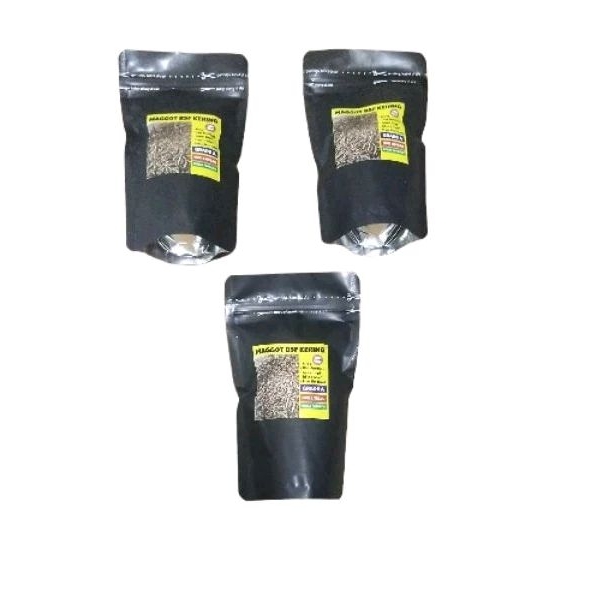 Dry Magot Bsf Kering Grade A pakan channa predator arwana auranti barca stewarti blue pulcra