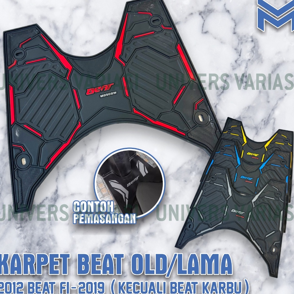 bH KARPET MOTOR HONDA BEAT FI ESP TAHUN 214 215 216 217 218 219 ALAS KAKI MOTOR BEAT BAHAN KARET TEB