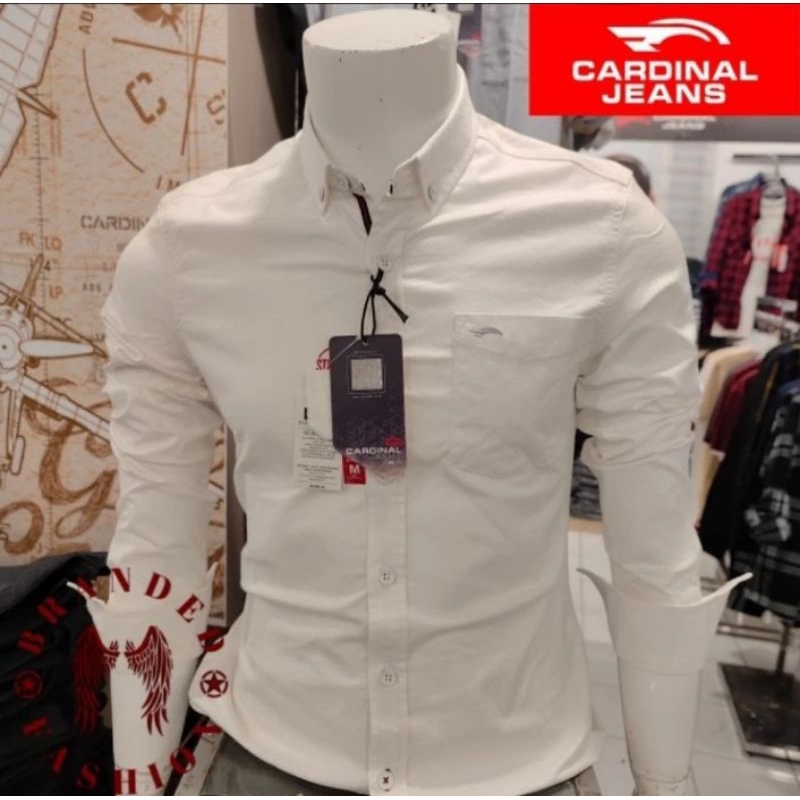 BIG SIZE KEMEJA CARDINAL JEANS CASUAL HIGH PREMIUM