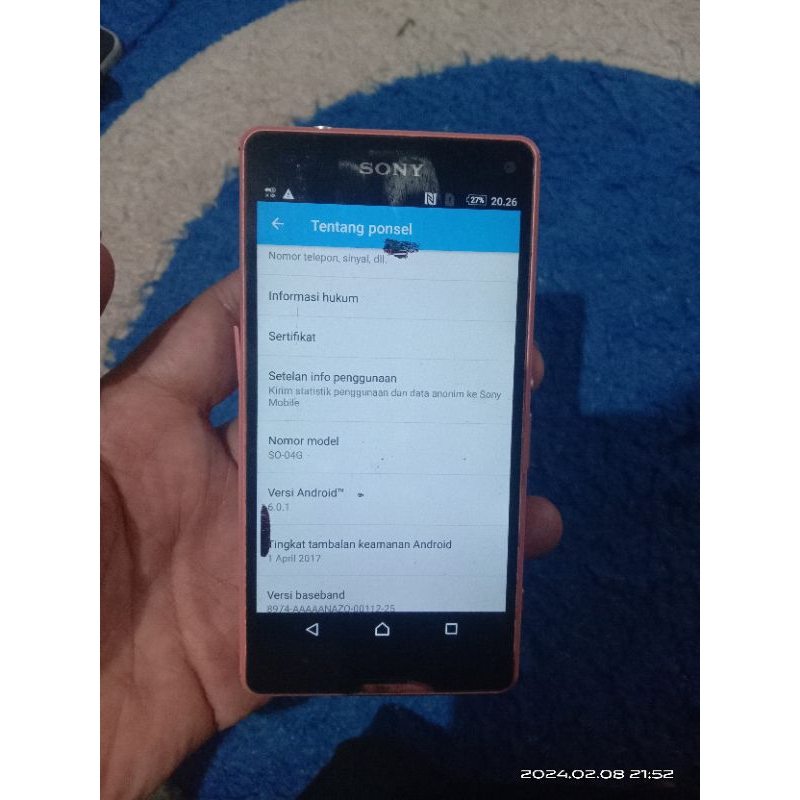 mesin lcd sony xperia z4 compact mini docomo SO-04G 