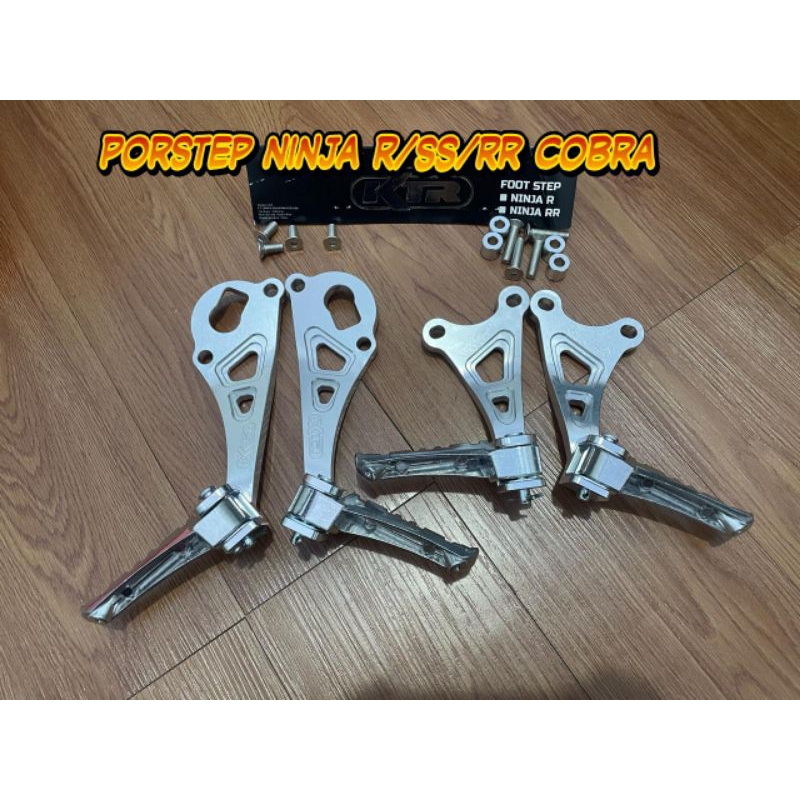 Porstep belakang cobra Ninja r ninja ss ninja rr / Step belakang KTR cobra ninja r/ss/rr bahan almun