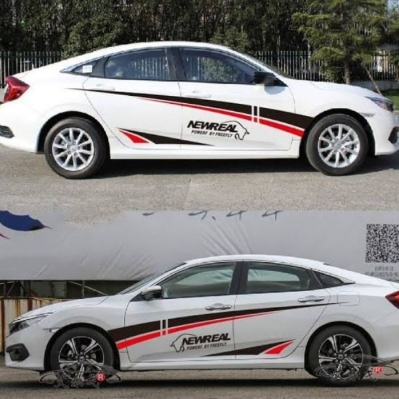 sticker stiker cutting mobil sedan civic vios soluna corolla corona timor dll bisa custom