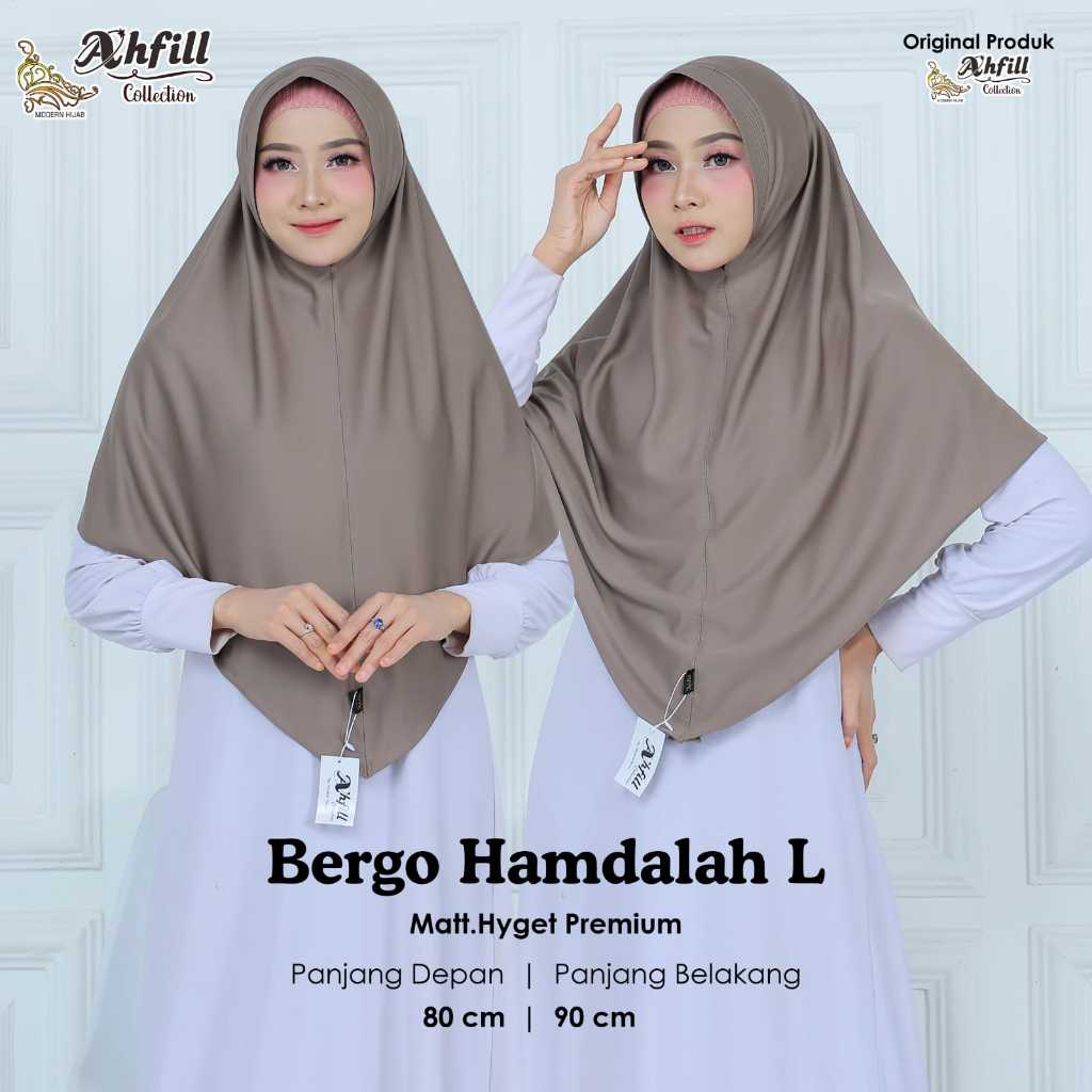 Bergo L premium . daily simple hijab bergo Nyaman Panjang