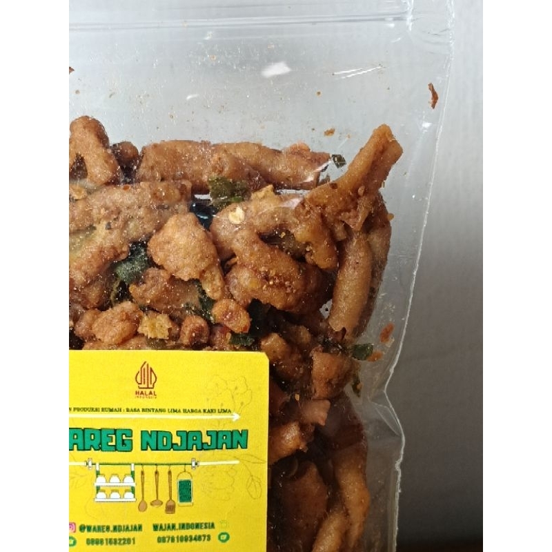 

Kripik Usus Original dan Pedas 100Gr" Wareg Ndjajan