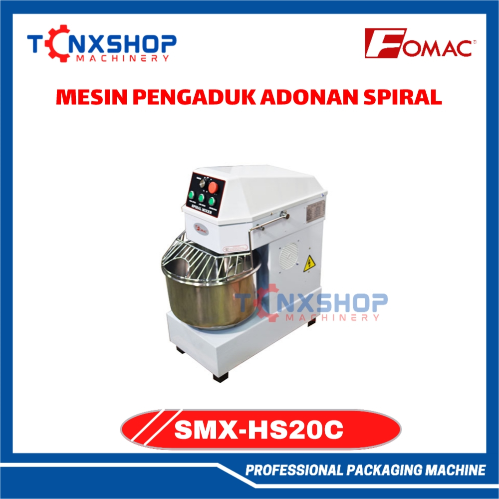 Spiral Mixer Mesin Pengaduk Adonan Spiral 20 Liter SMX-HS20C FOMAC