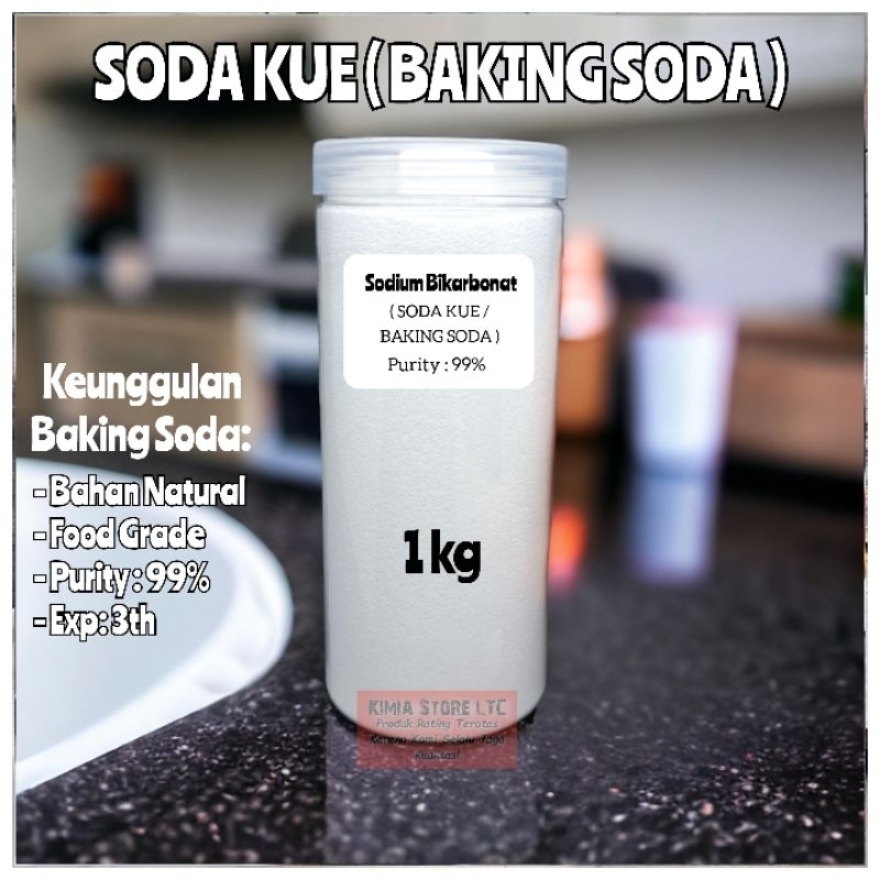 

BAKING SODA 1KG / SODA KUE 1KG (SODIUM BIKARBONATE )