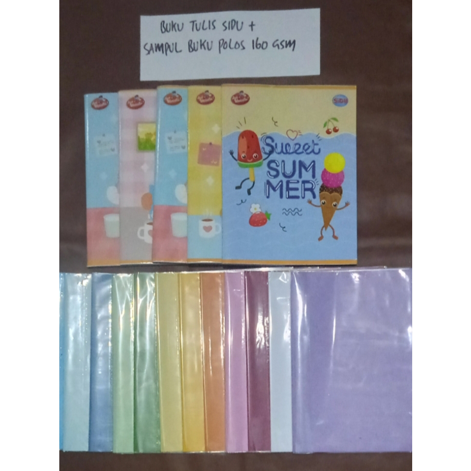 

Buku Tulis Sidu + Sampul Polos 160 GSM