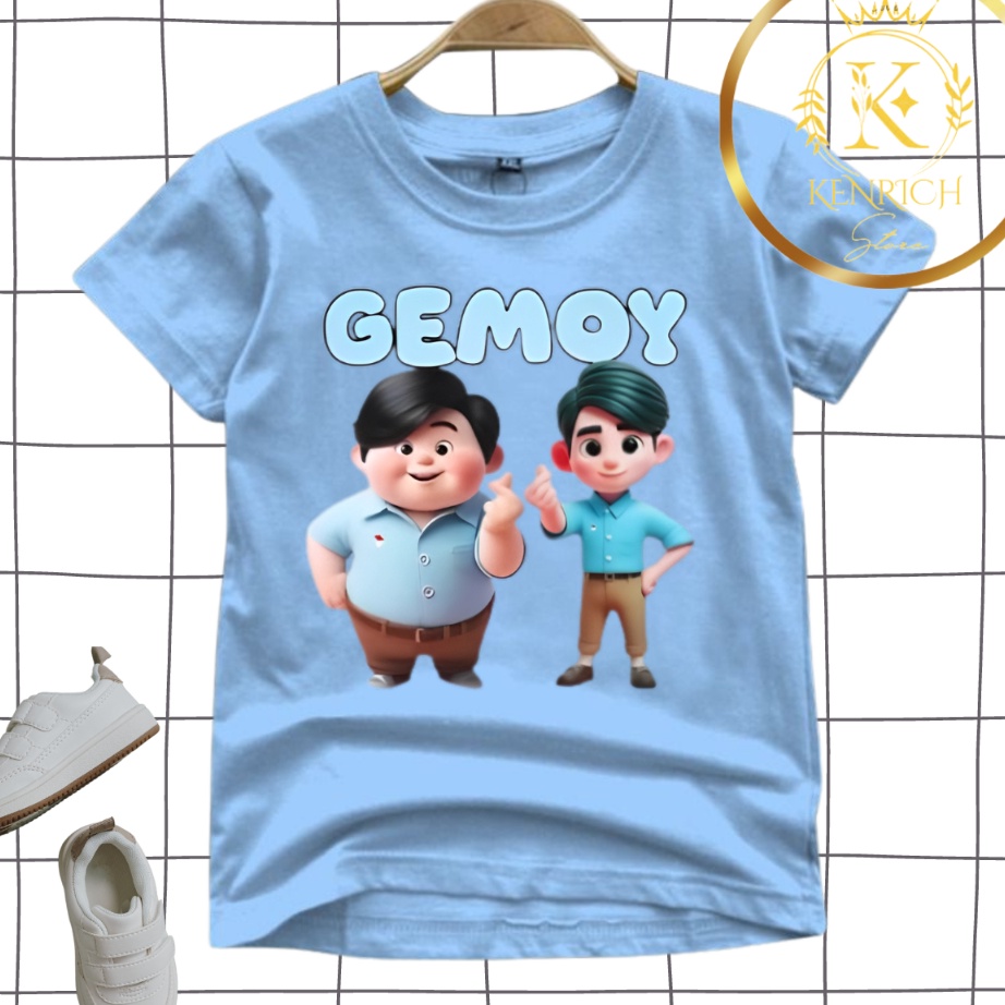 COD Baju Anak Kaos Gemoy Prabowo Gibran
